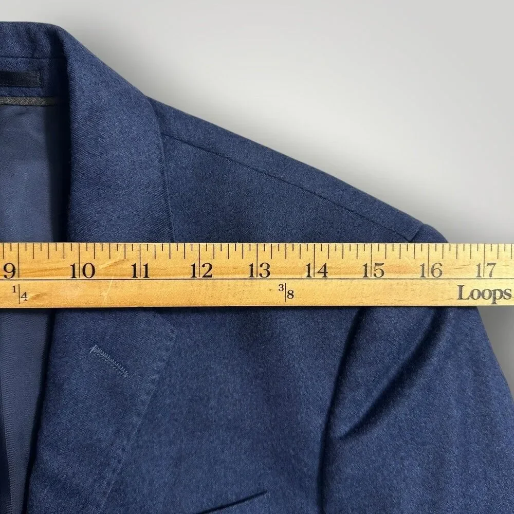 J.CREW Ludlow Navy Blazer Sport Coat 2-Button Suit Jacket 34S Italian FleeceWool